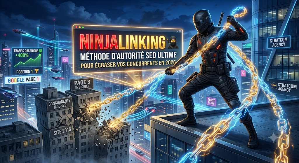 NinjaLinking : Notre méthode d&rsquo;autorité SEO pour dominer Google