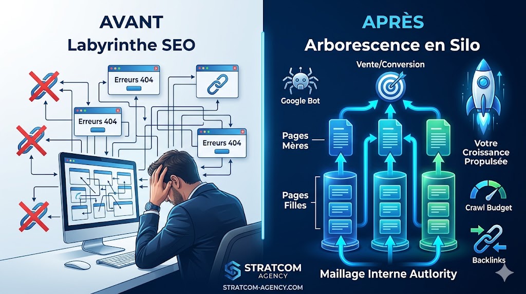 SEO : Arborescence et maillage : structurer un site qui ranke et convertit