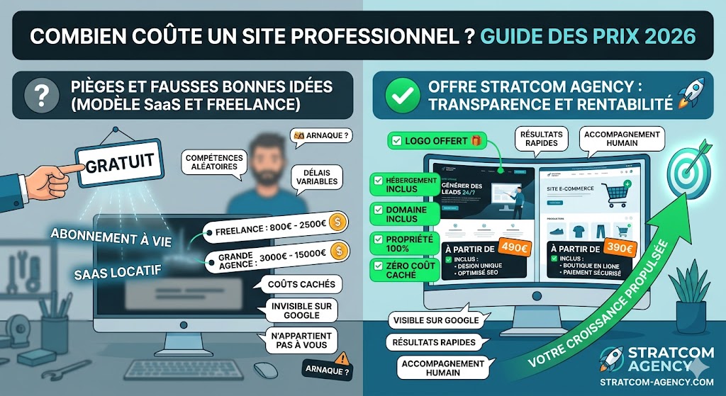 Site à 490€ vs Agence à 5000€ : La vérité que les agences web vous cachent